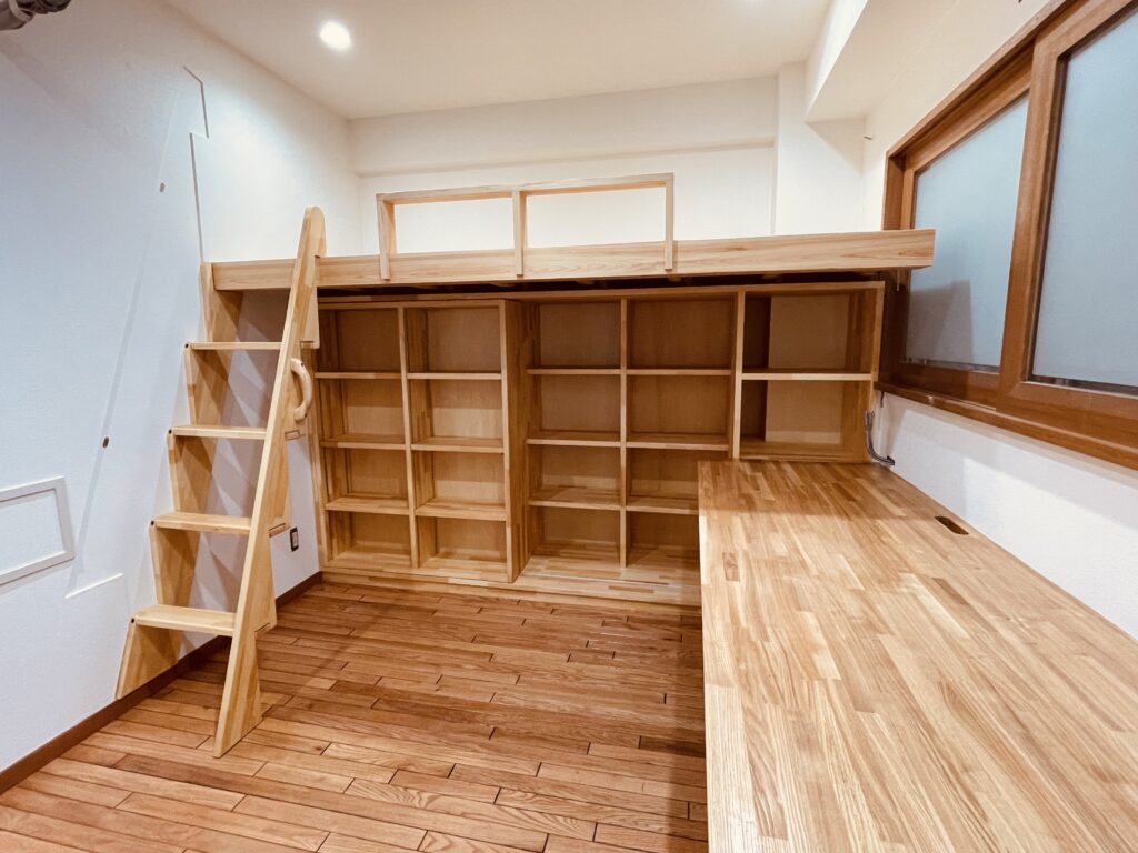 芦屋マンション　ロフトベッド